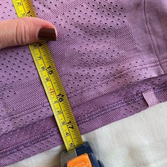 Lululemon Women’s Train to be Tank Athletic Purple Top Fit S Boxy Crop Active - Picture 6 of 6